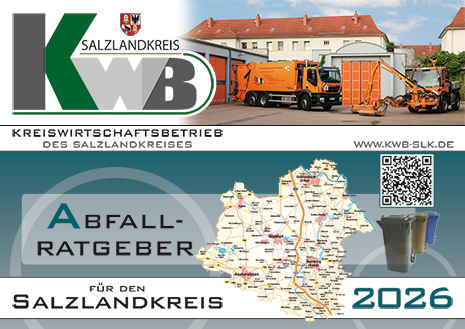Abfallkalender Kreiswirtschaftsbetrieb Salzlandkreis